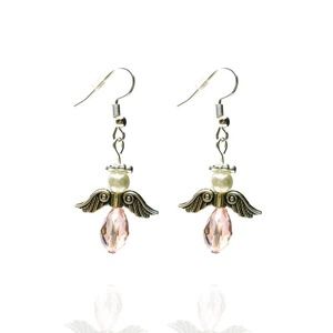 Angel Earrings Light Pink